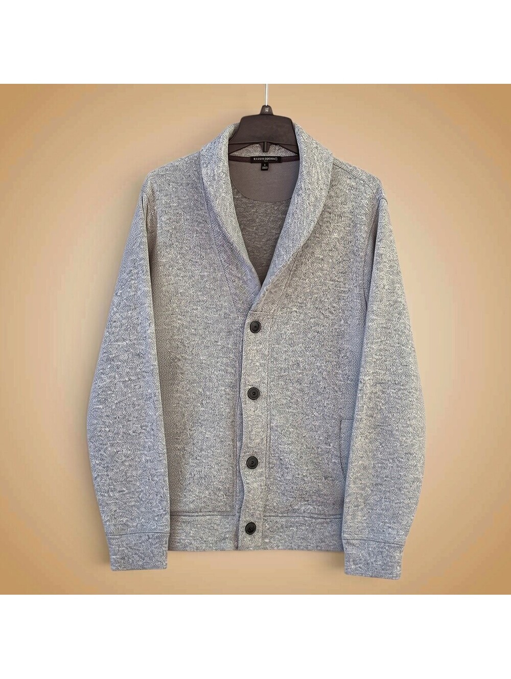 Banana Republic Gray Shawl Collar Button Cardigan | M